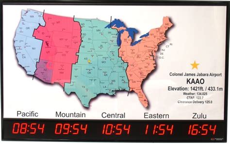 Digital Time Zone Maps