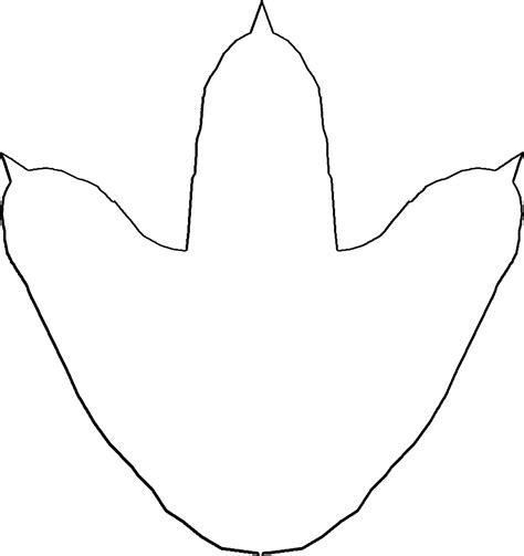 Dinosaur Footprint Template