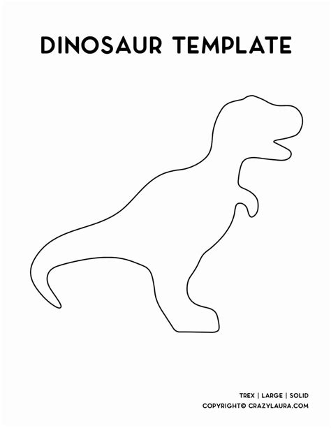 Dinosaur Templates for Kids