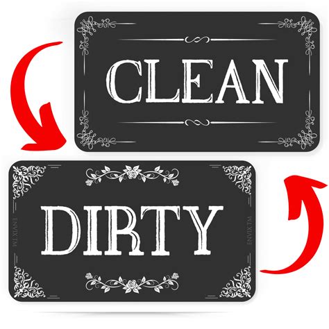 Dirty Dishwasher Sign Ideas and Templates