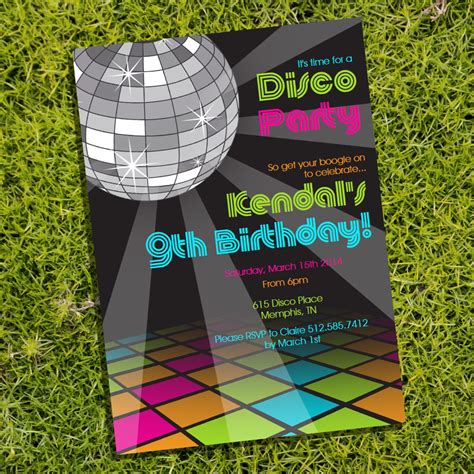 Disco Invitation 5