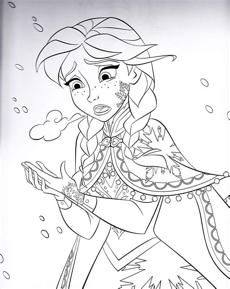 Anna coloring page