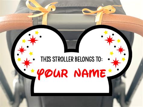 Disney Stroller Tag Designs