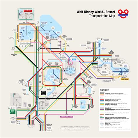 Disney Transportation Map