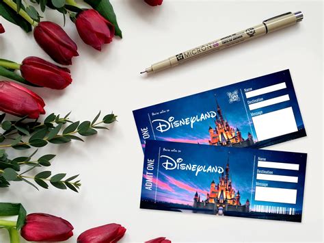 Disneyland Ticket Inspiration