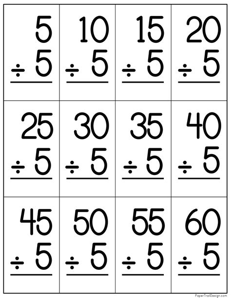 Division Flashcard 5