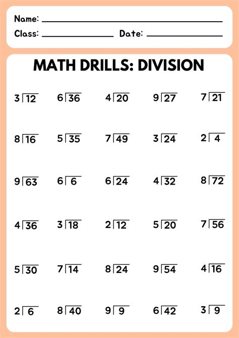 Division Worksheets