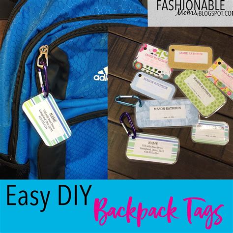 Description of DIY Backpack Tags