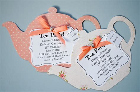 DIY Tea Party Invites