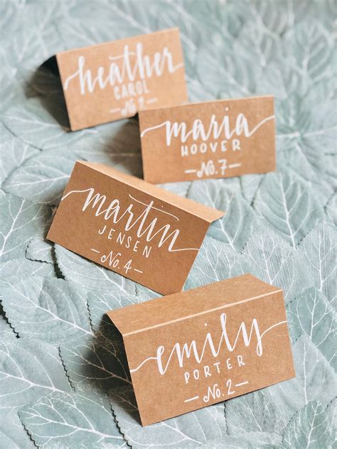 DIY Wedding Place Cards