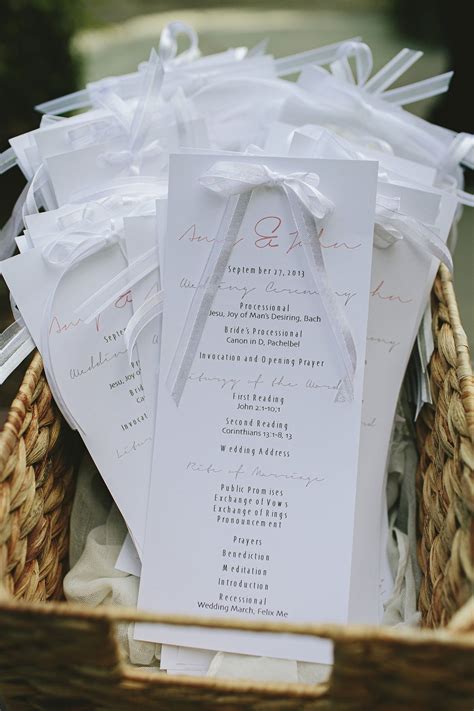 DIY Wedding Programs