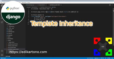 Template inheritance in Django