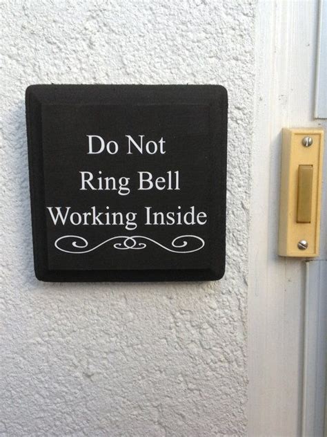 Do Not Ring Doorbell Sign Customizable