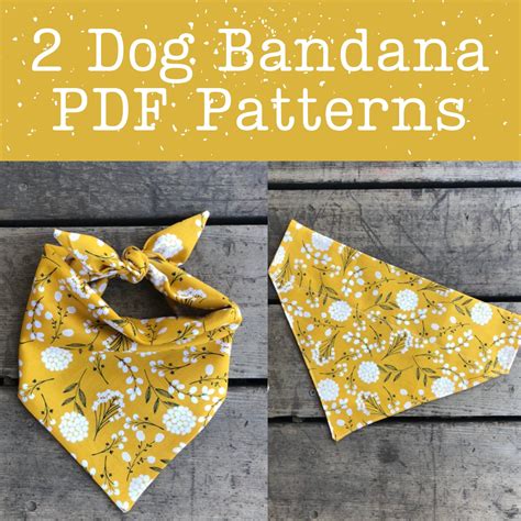 Dog bandana template 2