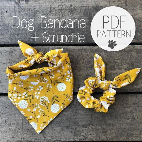 Dog bandana template 4