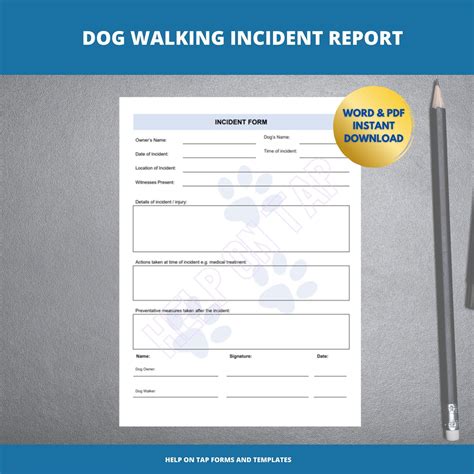 Dog incident reporting