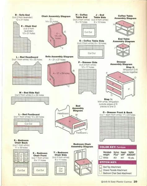 Dollhouse furniture patterns