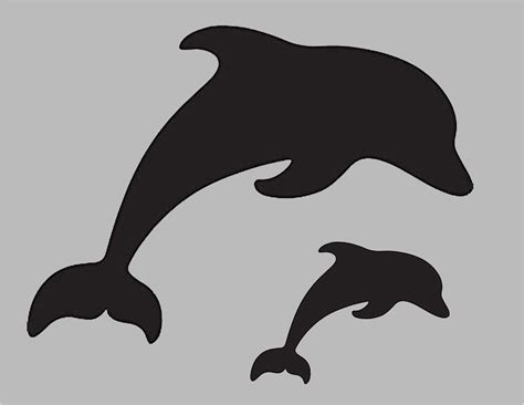 Dolphin Stencil Design 1