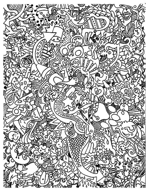 Doodle Coloring Pages Fantasy