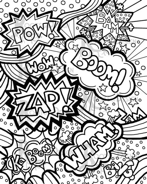 Doodle Coloring Pages Pop Culture