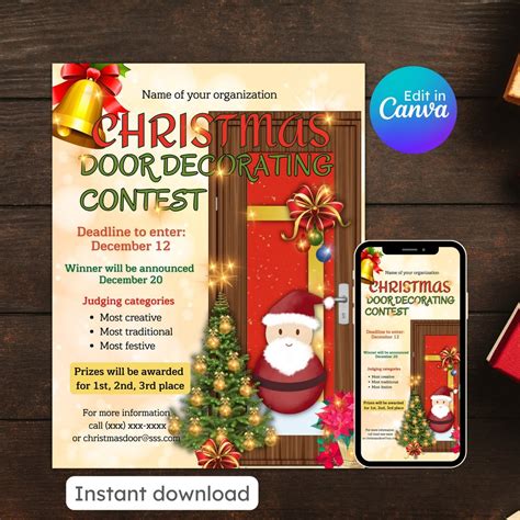 Door Decorating Contest Flyer Design