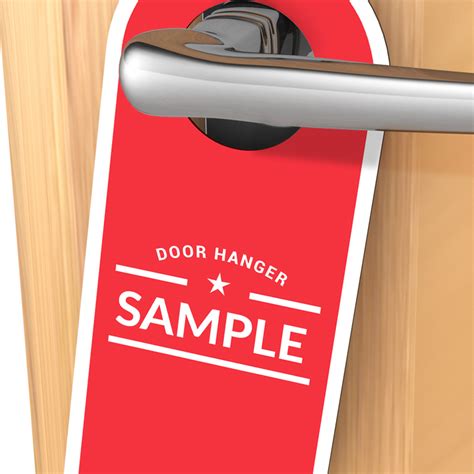 Description of Door Hanger Samples