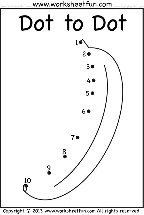 Dot to Dot Printables for Education