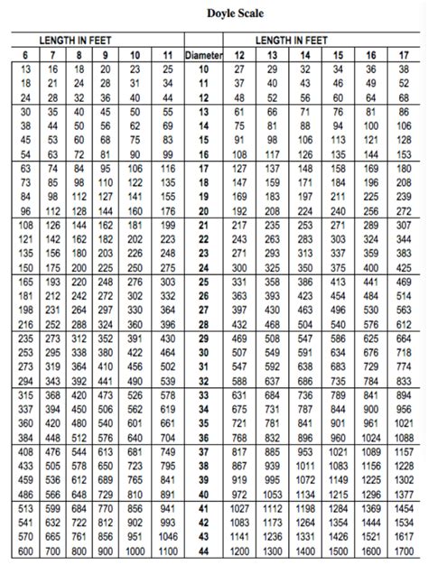 Doyle Log Scale Chart Image 3