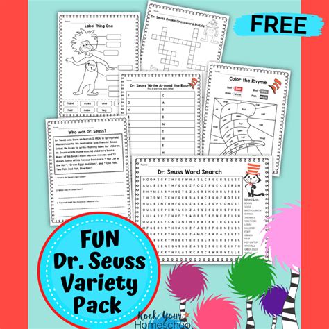 Dr. Seuss Homeschooling Worksheets