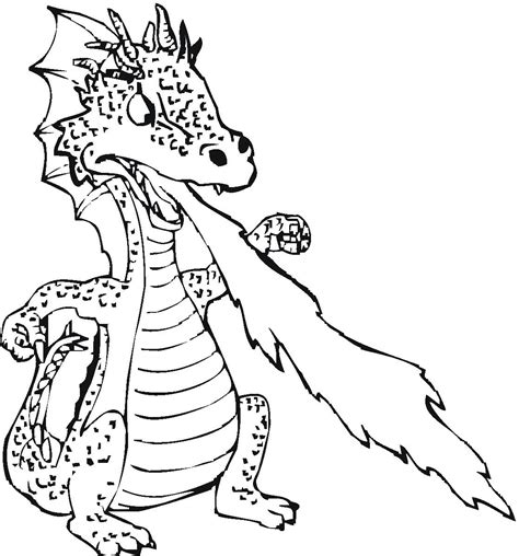 Dragon coloring pages for kids