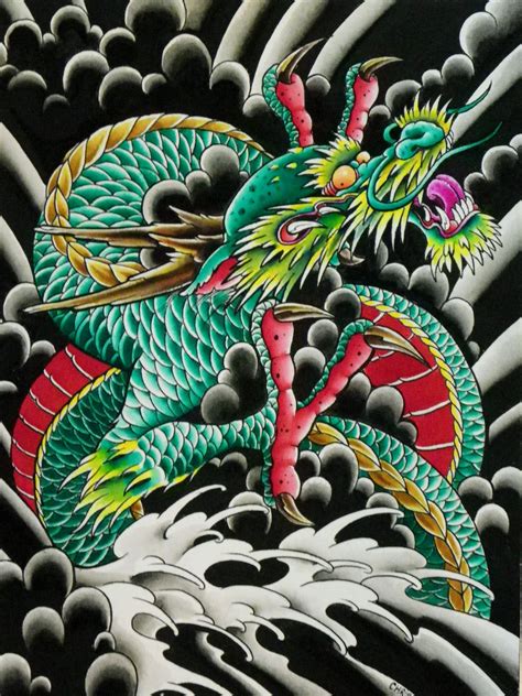 Paintings of dragons by different artists