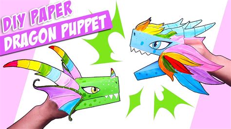 Dragon Puppet Templates for Kids