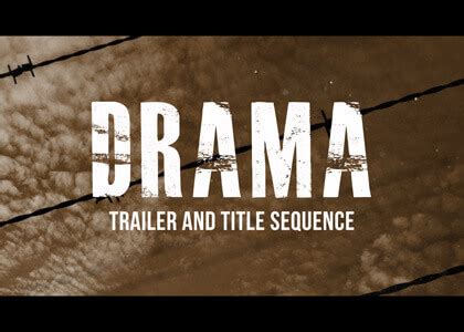 Drama Movie Trailer Templates