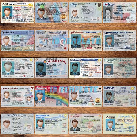 Editable Blank Drivers License Template Examples