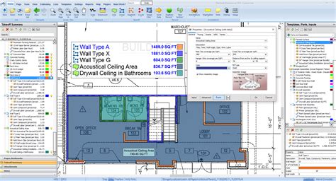 Drywall estimation software