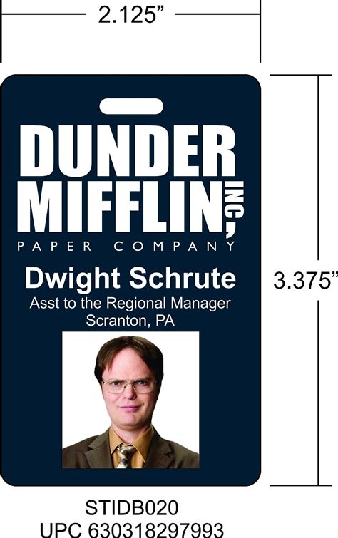  Printable Dwight Schrute ID badge