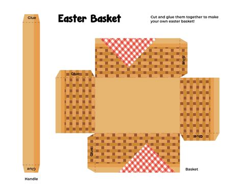 Easter Basket Templates for Adults