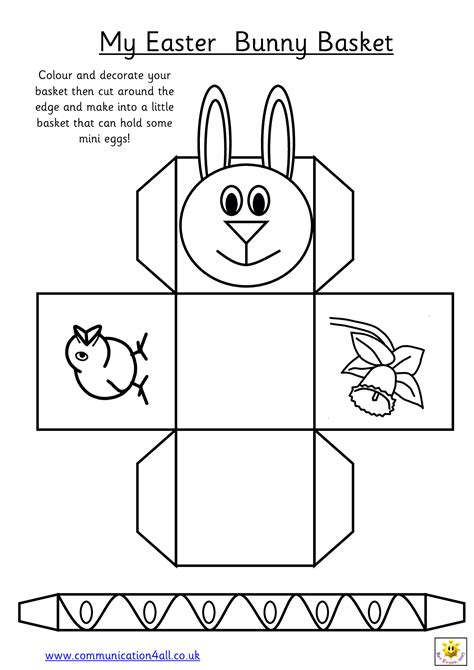 Easter Basket Templates for Kids