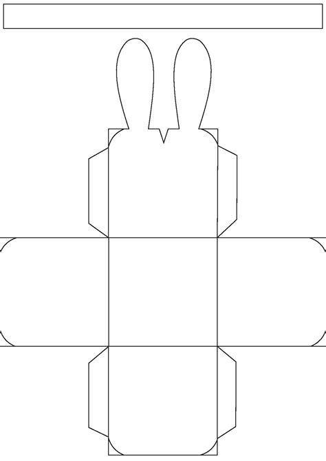 Easter Basket Templates with Bunnies