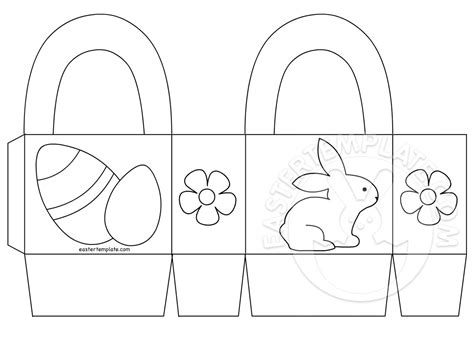 Easter Basket Templates with Candy