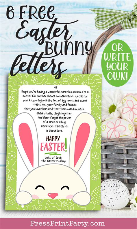 Easter Bunny Letters