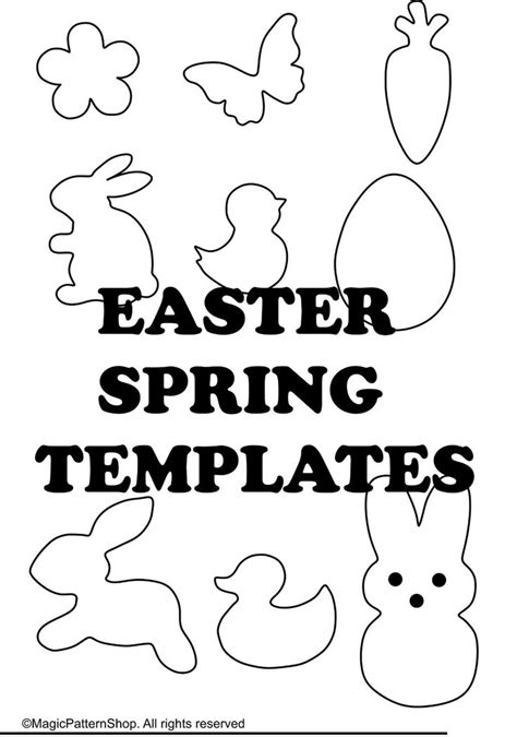 Easter Ornament Templates