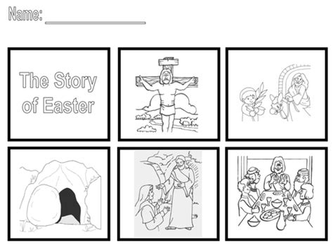 Easter Story Sequencing Worksheets