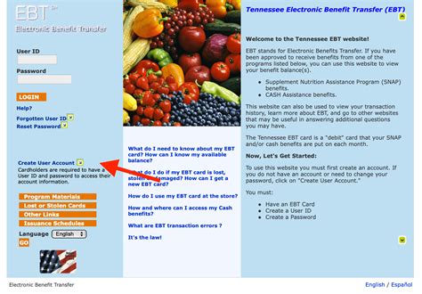 EBT Account Management Image