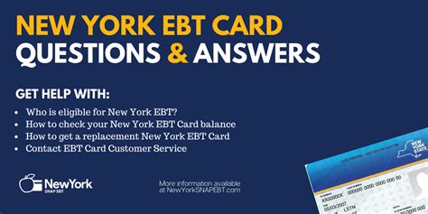 EBT Card FAQ