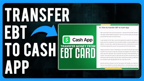 Steps to take advantage of EBT funds rollover