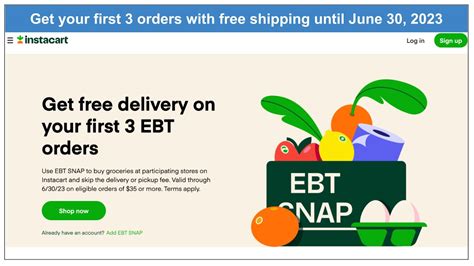 EBT Online Orders