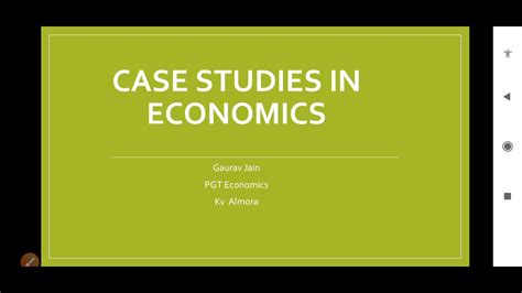 Description of Economic Case Studies