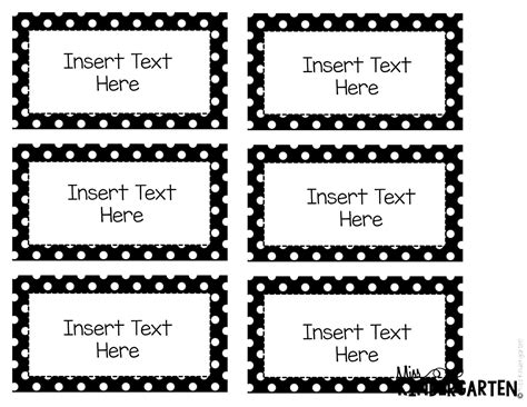 Editable Labels Template