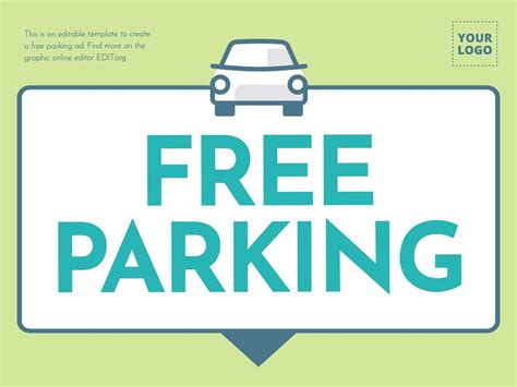 Editable Parking Sign Templates